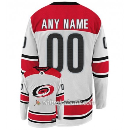 Män Ishockey Carolina Hurricanes Tröja med eget tryck  Adidas Vit Authentic